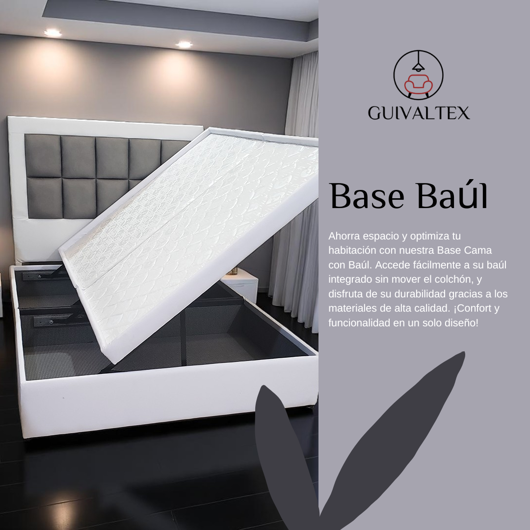 Base Cama con Baúl