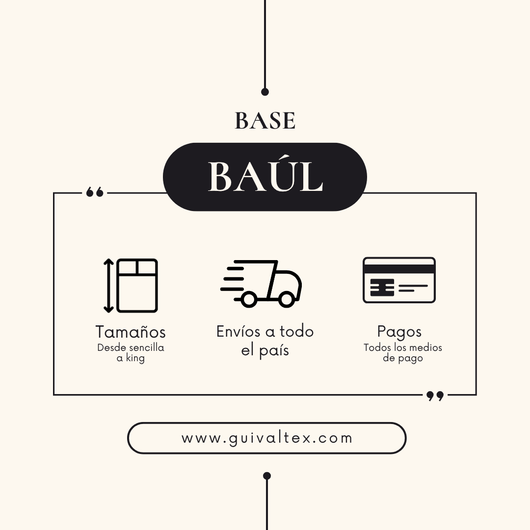 Base Cama con Baúl