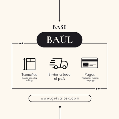 Base Cama con Baúl
