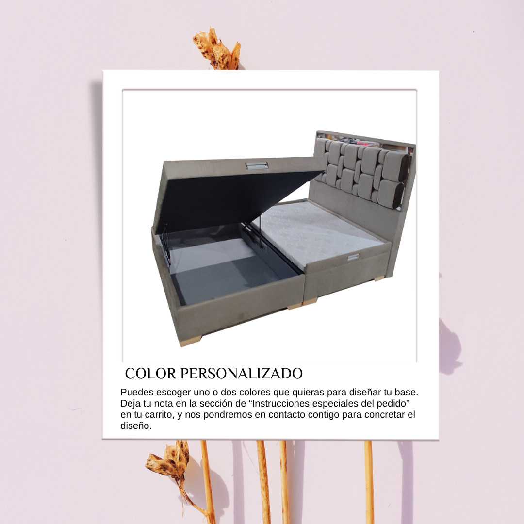 Base Cama con Baúl